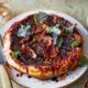 Beetroot & red onion tarte tatin